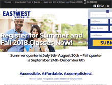 Tablet Screenshot of eastwest.edu